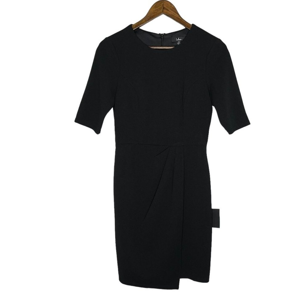 Lulus NWT Westwood Black Half Sleeve Sheath‎ Dress Size Medium